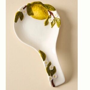 Foster Lemon Stoneware Spoon Rest
